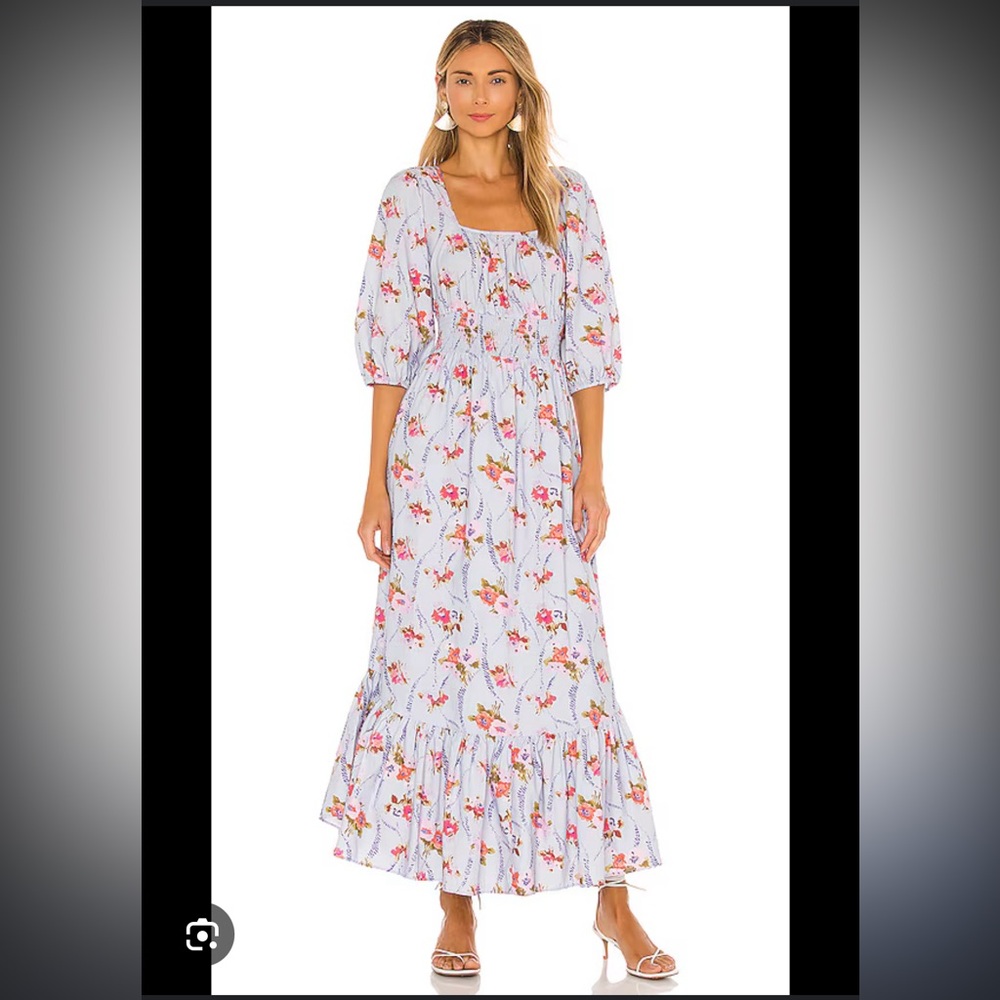 LoveShackFancy Minnia Dress in Lavender Moon